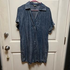 Easel, womens size small Denim mineral washed dress